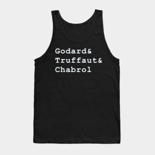 French New Wave Cinema, Godard, Truffaut, Chabrol Tank Top